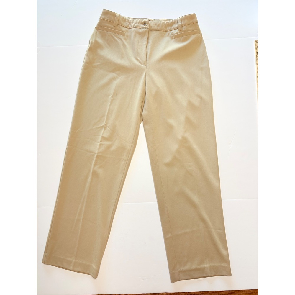 Briggs New York Dress Pants Womens 8P Tan Beige Straight Leg Petite Workwear